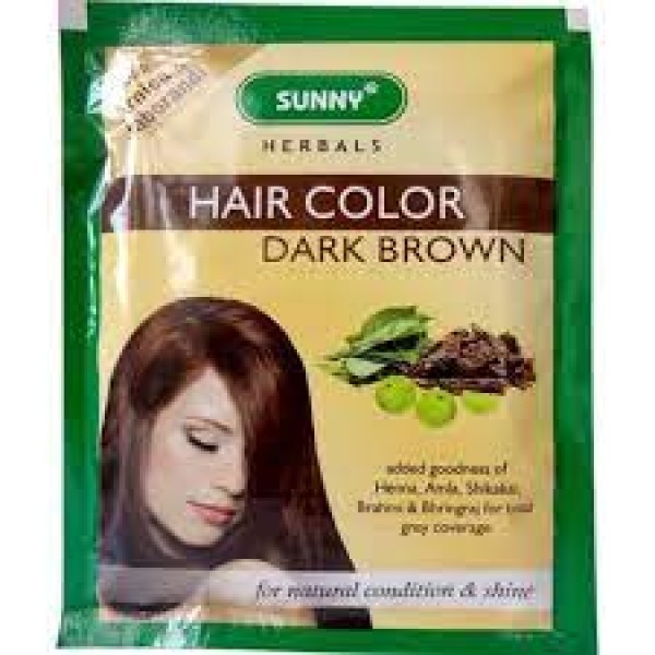 SUNNY HERBALS HAIR COLOR DARK BROWN